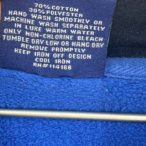 Duke Blue Devils Custom Bleach Splatter Hoodie Size XL - Picture 7 of 8